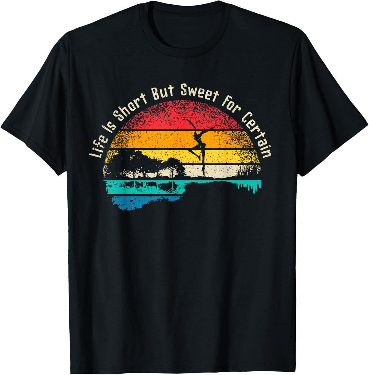 Life Is Short Guitar But Sweet For Certain T-Shirt - T-Shirt | Black