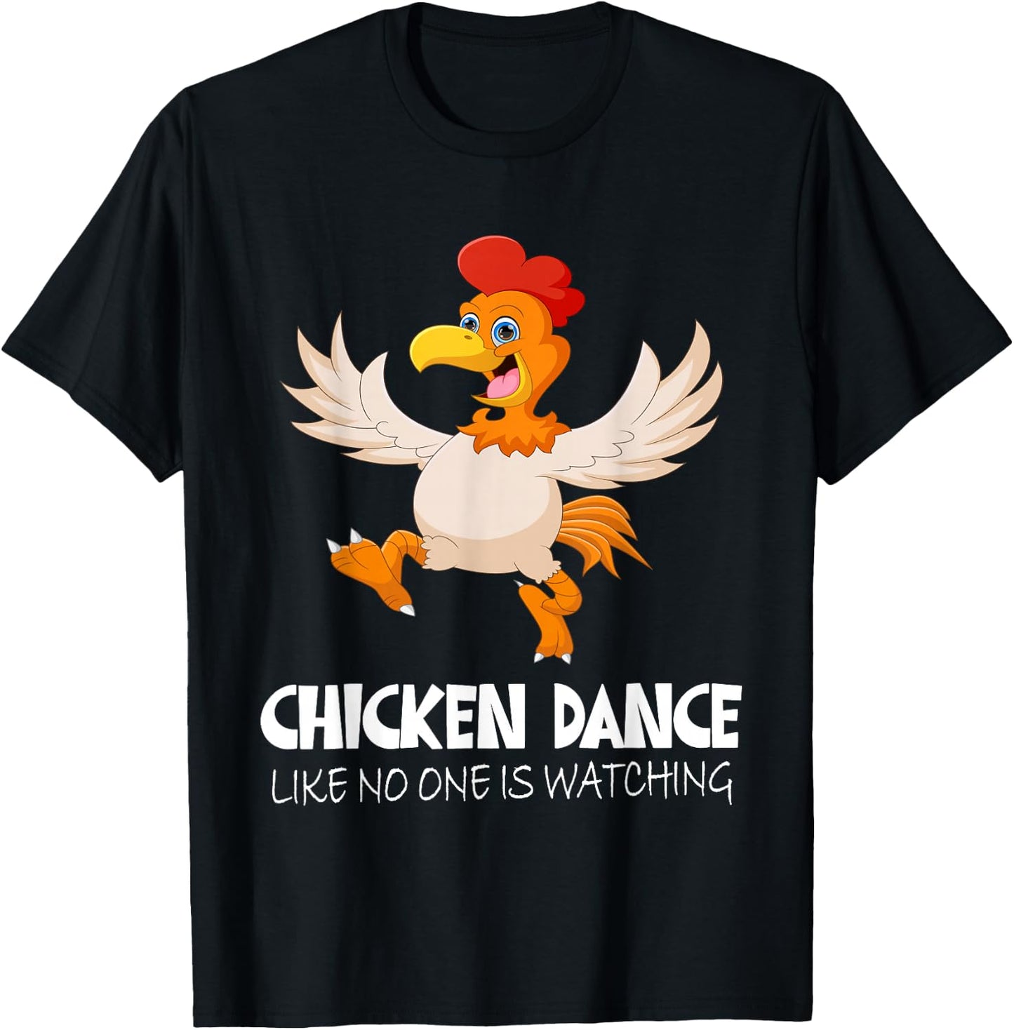 Chicken Dance Like No One Is Watching, Farm Boys Girls Dab T-Shirt - T-Shirt | Black