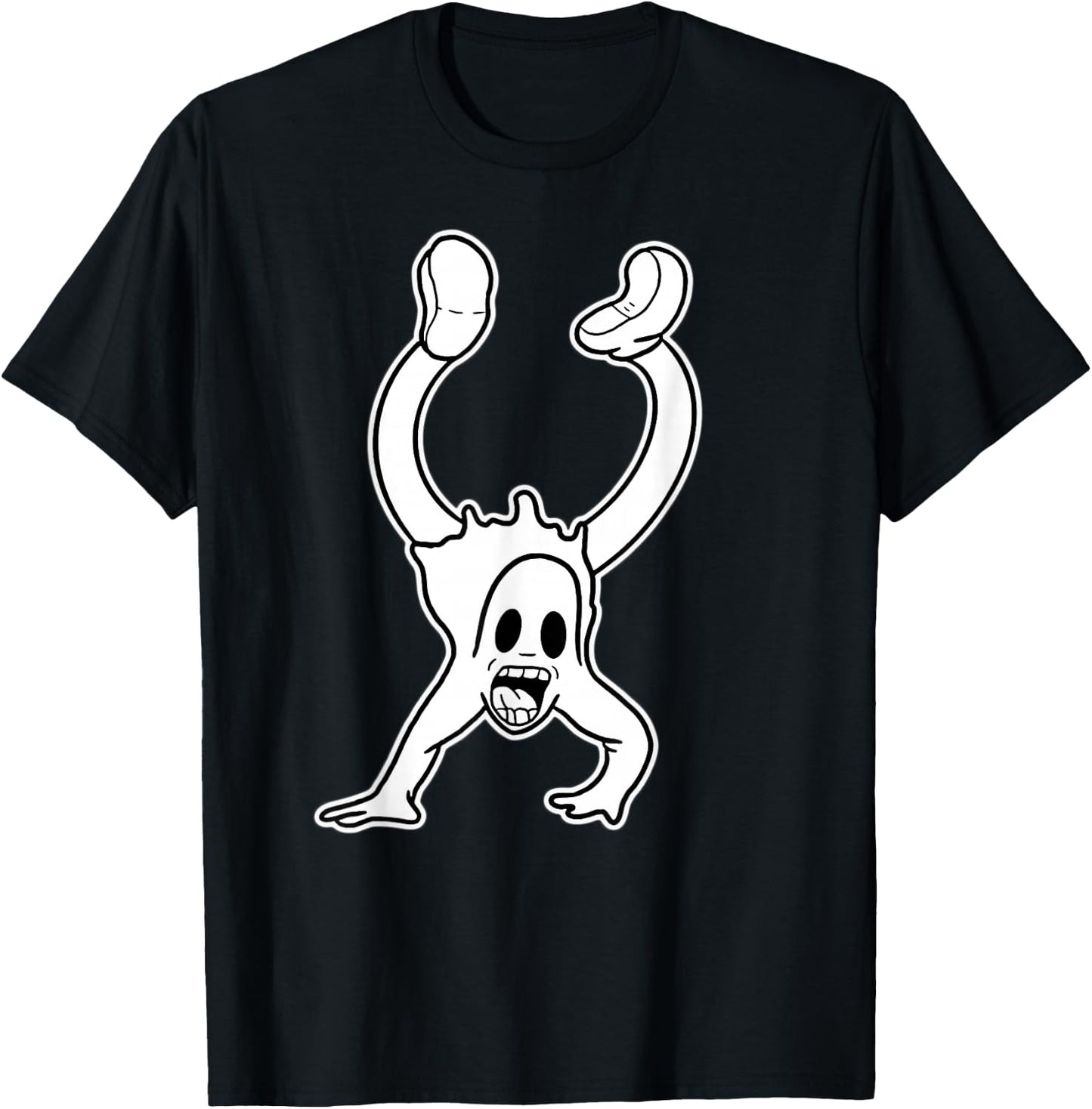 Spooky Ghost Clown Koko Handstand Vintage Cartoon T-Shirt - T-Shirt | Black