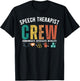 SLP Speech Therapist Crew Communicate Articulate Regulate T-Shirt - T-Shirt | Black