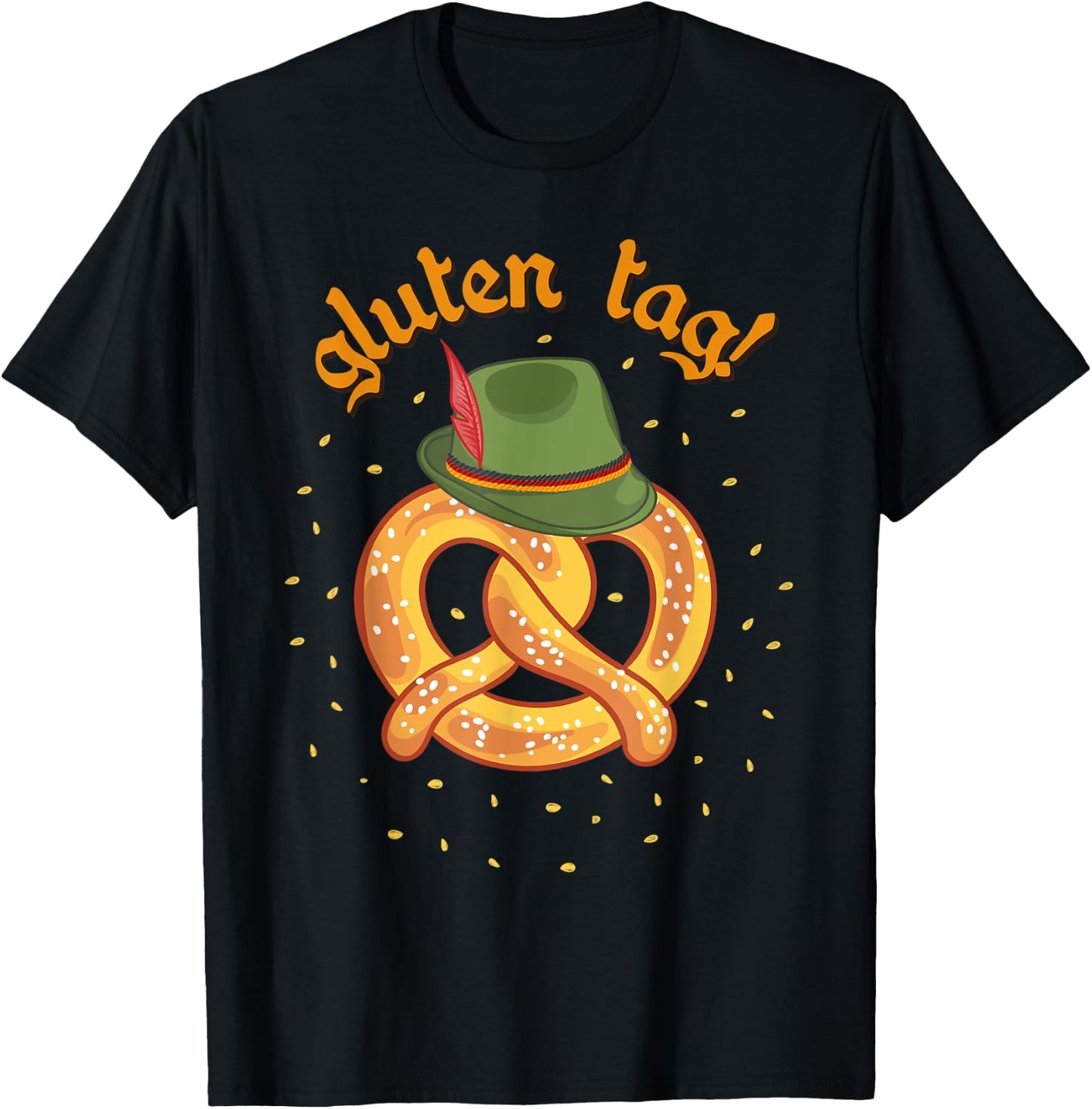 Gluten Tag Oktoberfest Funny Beer Drinking T-Shirt - T-Shirt | Black