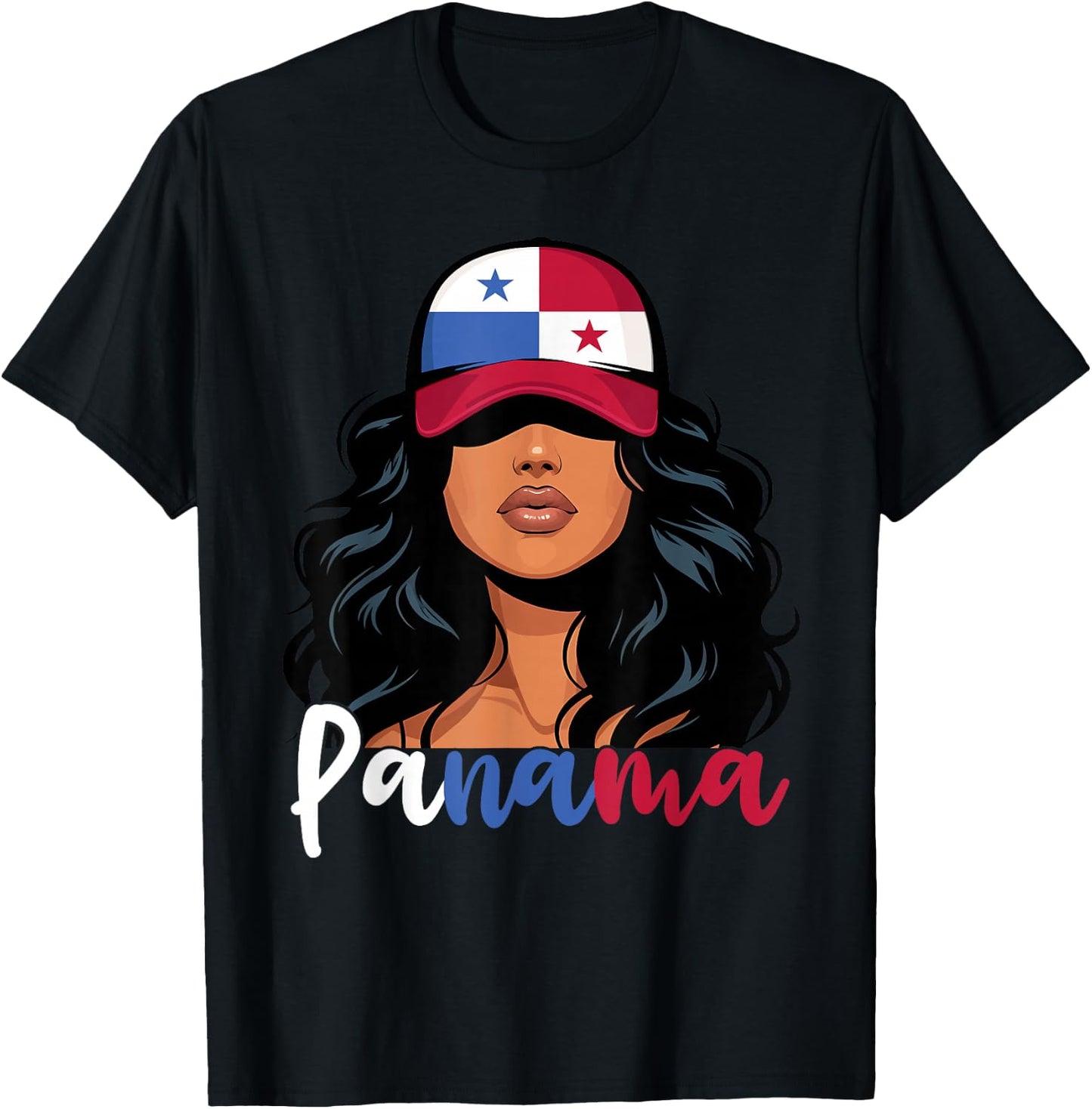 Panamanian Girl Panama Flag Proud Panameña Women T-Shirt - T-Shirt | Black