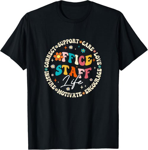 Office Staff Life Appreciation Week Back To School Groovy