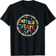 Office Staff Life Appreciation Week Back To School Groovy T-Shirt - T-Shirt | Black