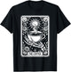 The Coffee Tarot Cards Skeleton Coffee Gifts Tarot Card T-Shirt - T-Shirt | Black