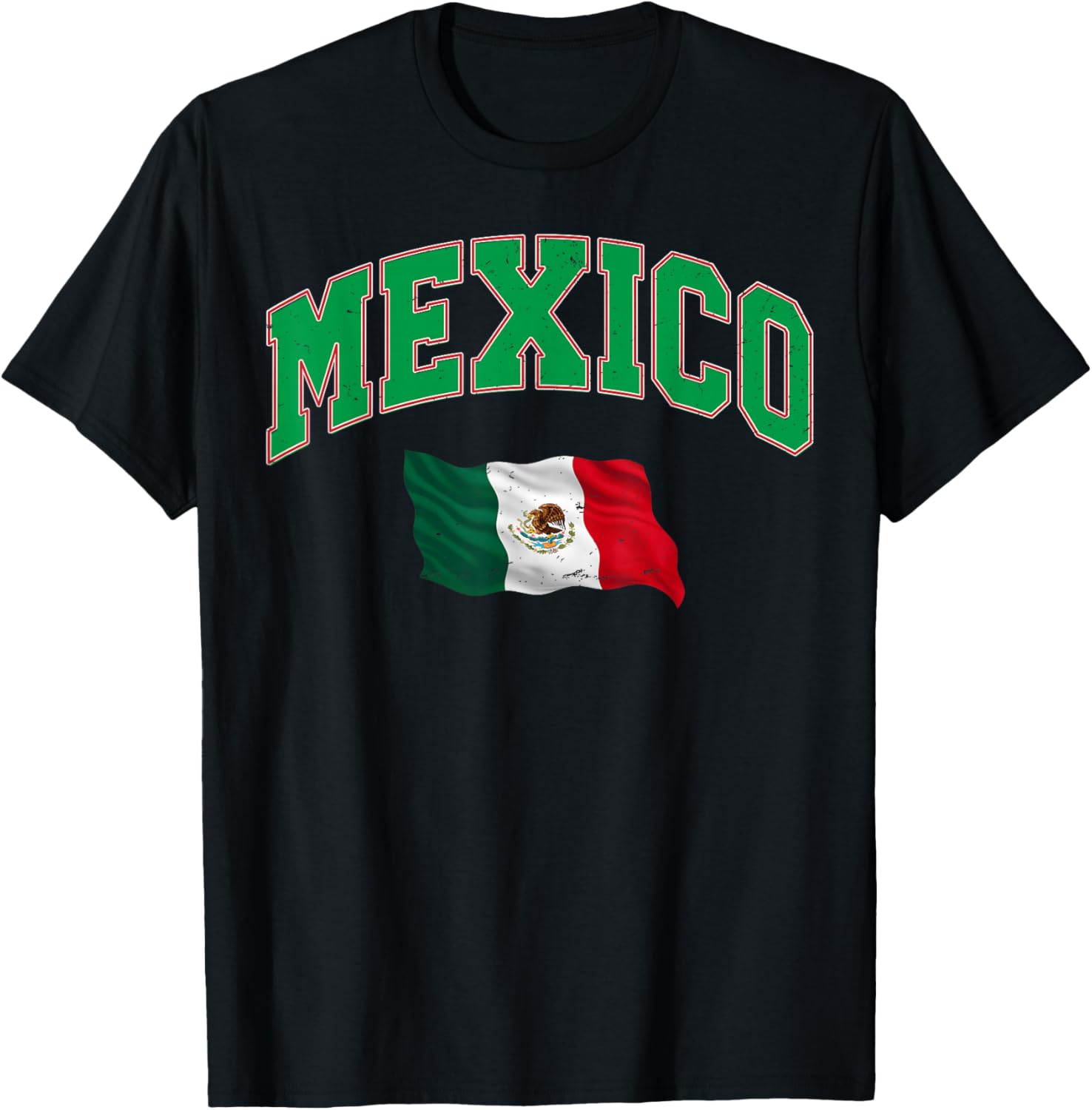 Mexico Flag Shirt - Proud Mexican Women Men Kids Mexico T-Shirt - T-Shirt | Black