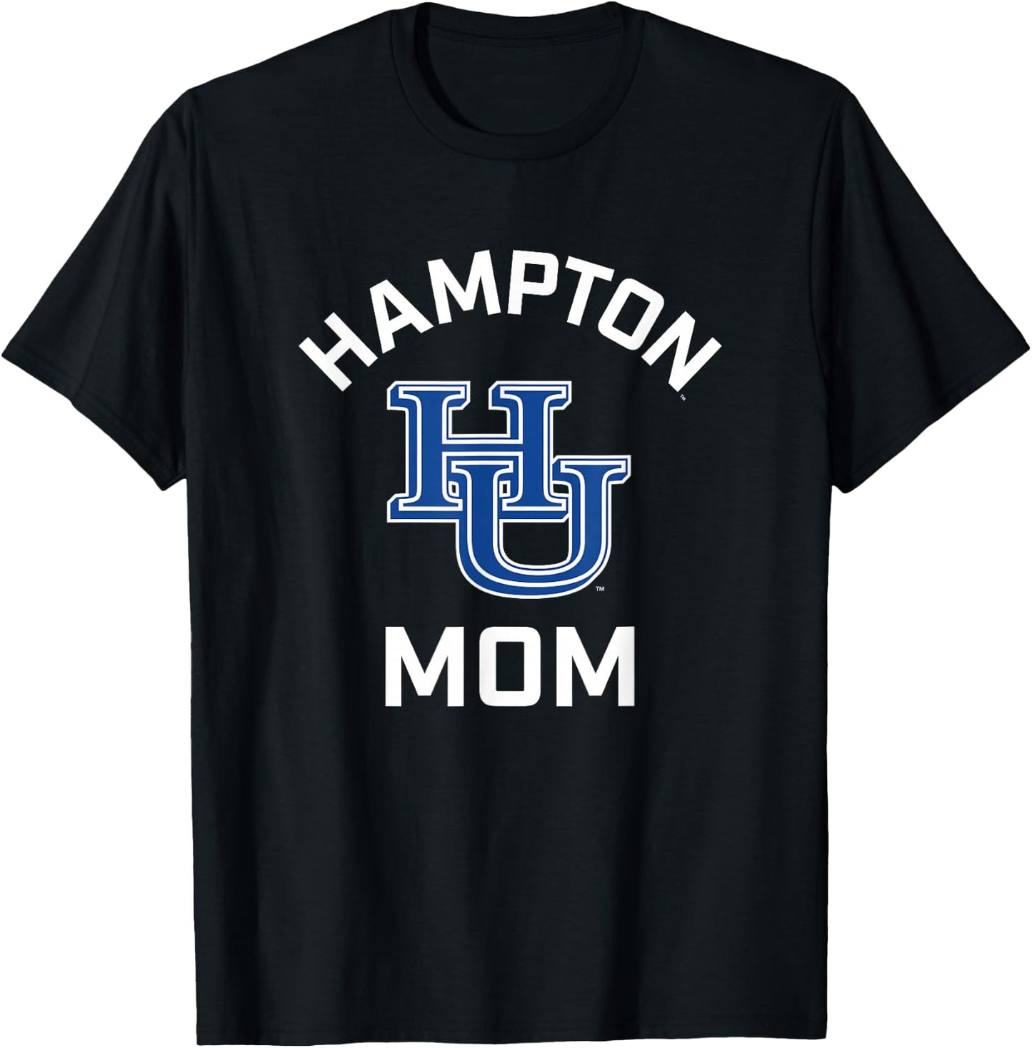 Hampton University Pirates Arched Mom T-Shirt - T-Shirt | Black