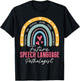 Future Speech Language Pathologist Appreciation Rainbow T-Shirt - T-Shirt | Black