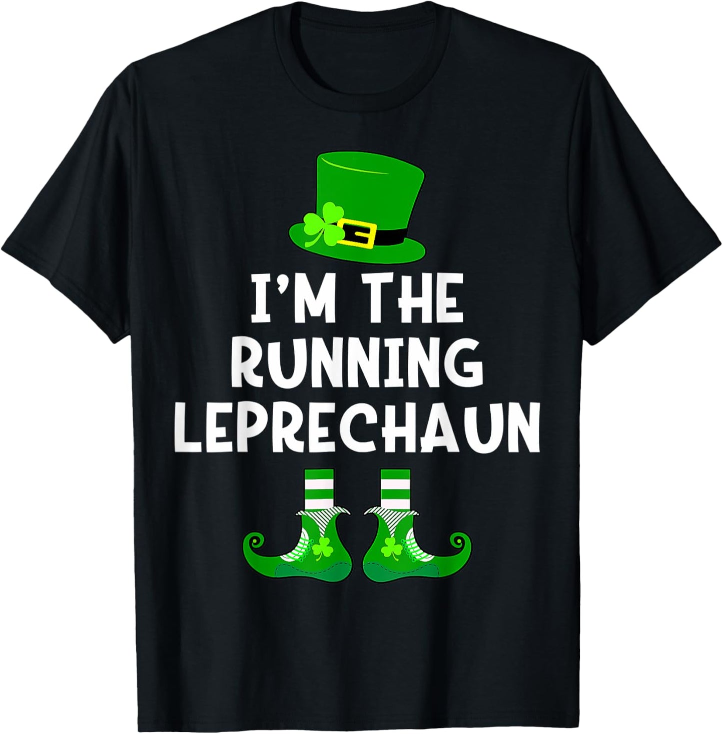 Running Leprechaun St Patrick's Day Runner T-Shirt - T-Shirt | Black