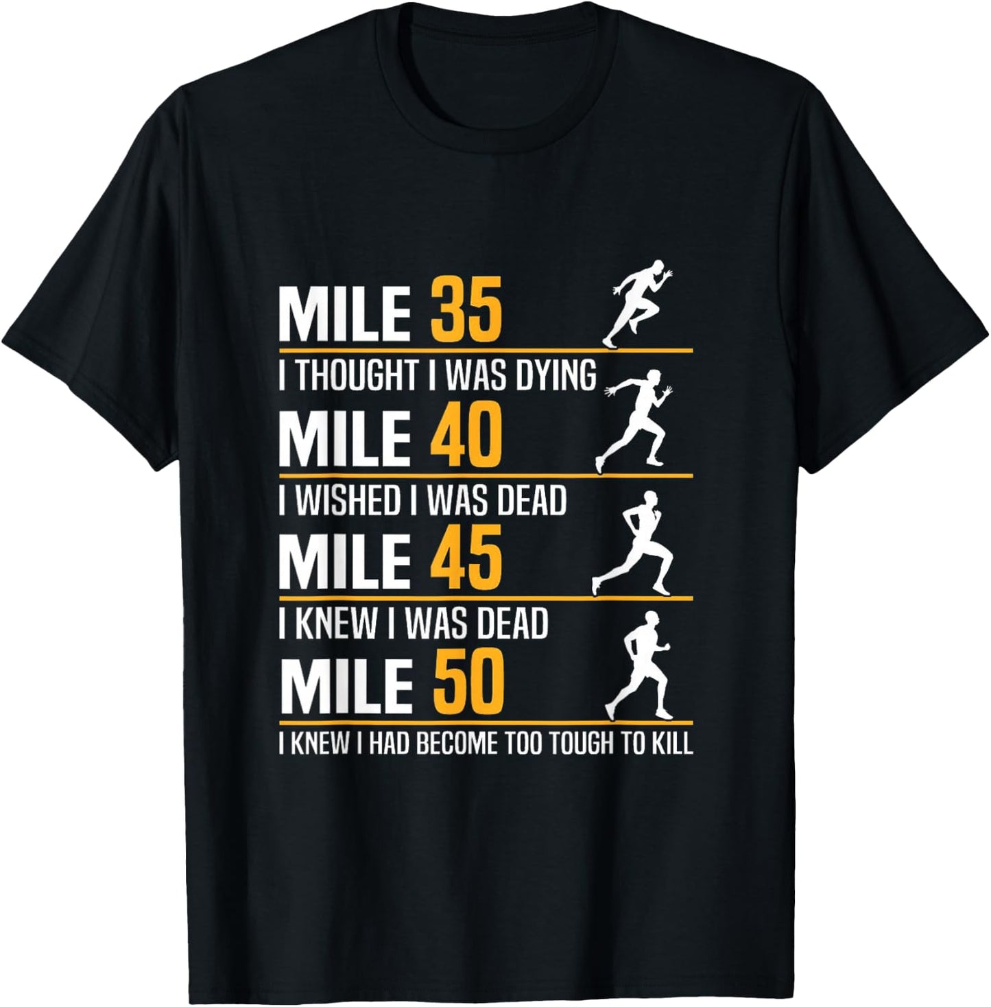 Ultrarunner Training Ultramarathon 50 Miles Ultrarunning T-Shirt - T-Shirt | Black