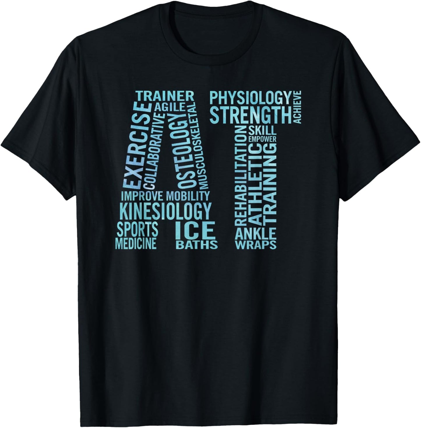 Athletic Training Gear Gift Certified Athletic Trainer T-Shirt - T-Shirt | Black