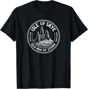 Isle of Skye Scotland Old Man of Storr Formation T-Shirt - T-Shirt | Black