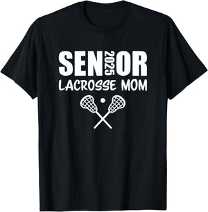 2025 Senior Lacrosse Mom Lacrosse Team Parent Class of 2025 T-Shirt - T-Shirt | Black