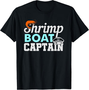 Shrimp Boat Captain Shrimping Gift T-Shirt - T-Shirt | Black