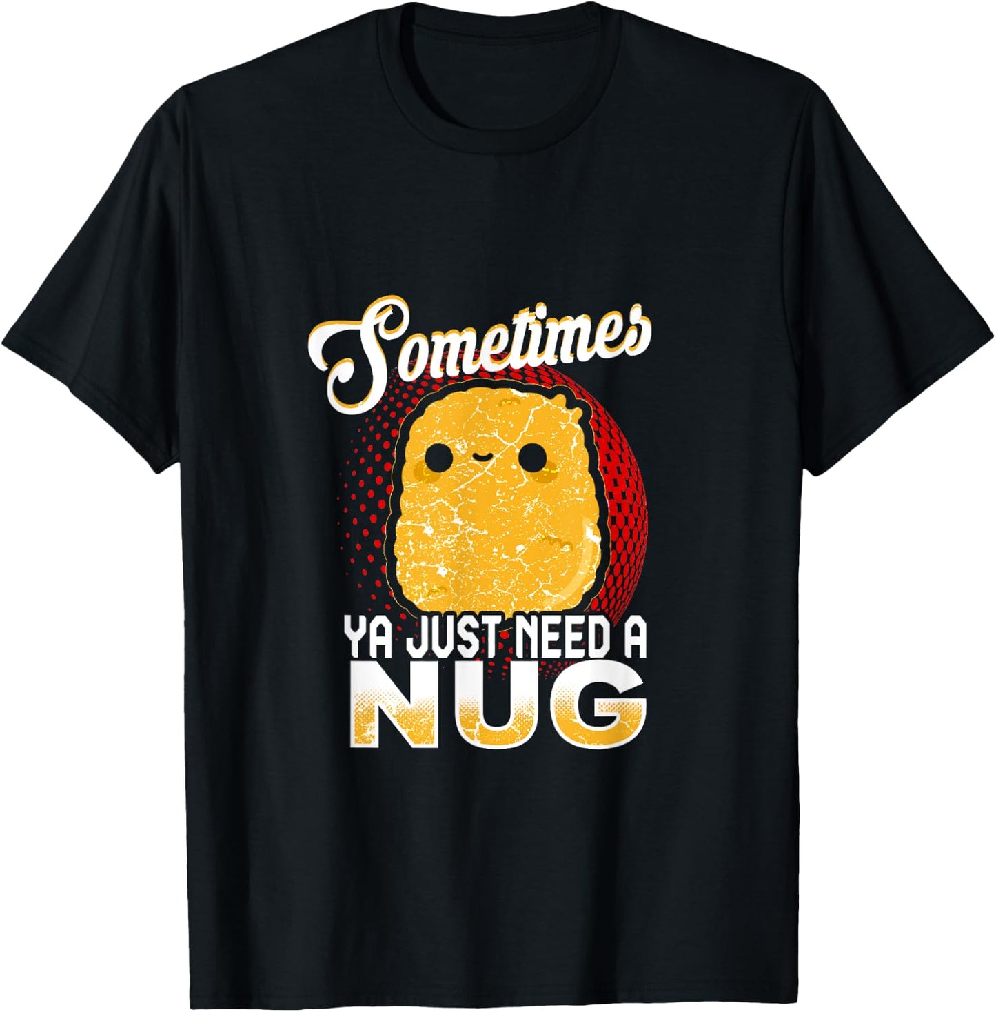 Funny Chicken Nugget Fast Food Costume T-Shirt - T-Shirt | Black