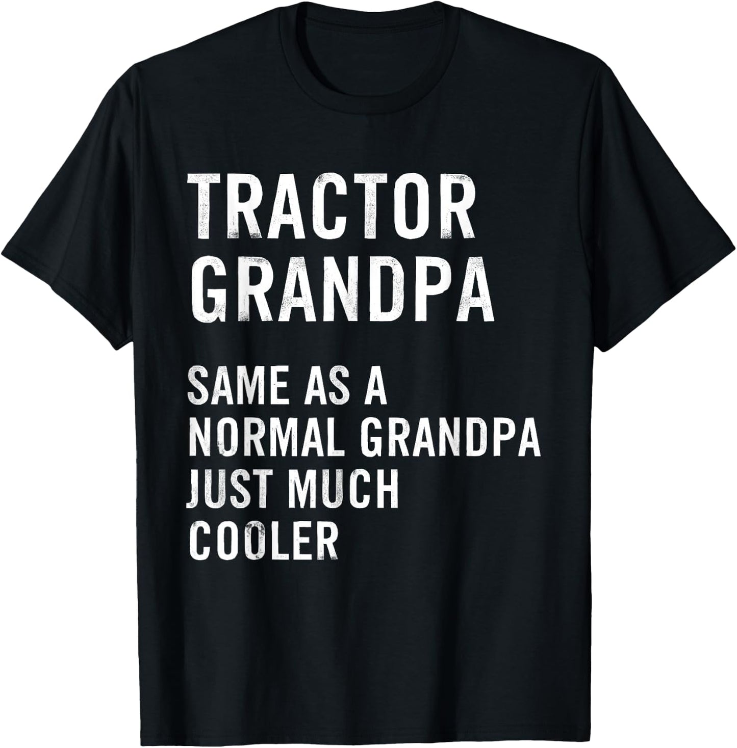 Tractor Grandpa Definition Farmer T-Shirt - T-Shirt | Black