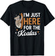 Koala Bear Australia I'm Just Here For The Koalas T-Shirt - T-Shirt | Black