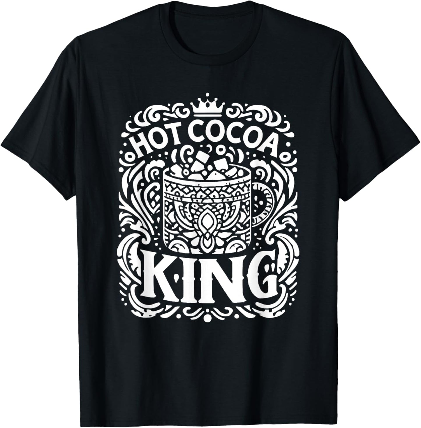 Hot Cocoa Vibes Christmas Season Hot Chocolate Drink T-Shirt - T-Shirt | Black
