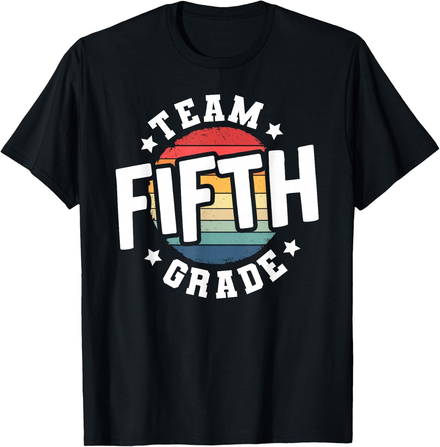 Back To School 5th Grade Teacher Student Team Fifth Grade T-Shirt - T-Shirt | Black