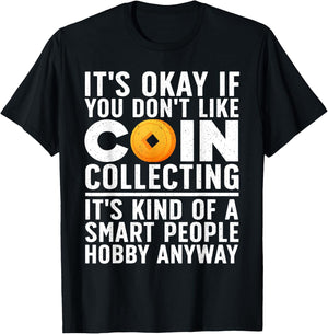 Coin Collecting Art Women Coin Collectors Numismatic T-Shirt - T-Shirt | Black