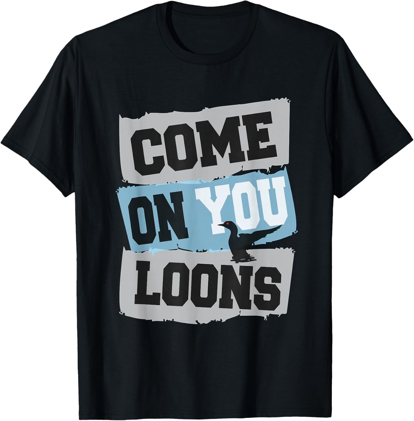 Minnesota Soccer Loon - Come on You Loons T-Shirt - T-Shirt | Black