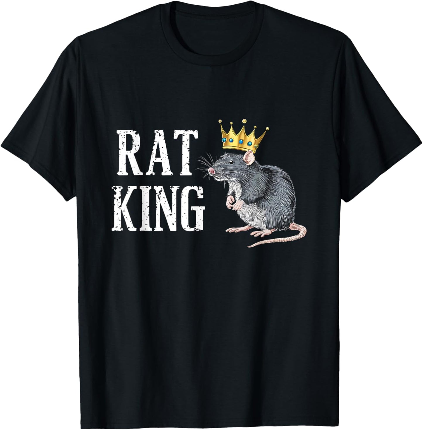 Rat King The Funny Monarch of Rodents T-Shirt - T-Shirt | Black
