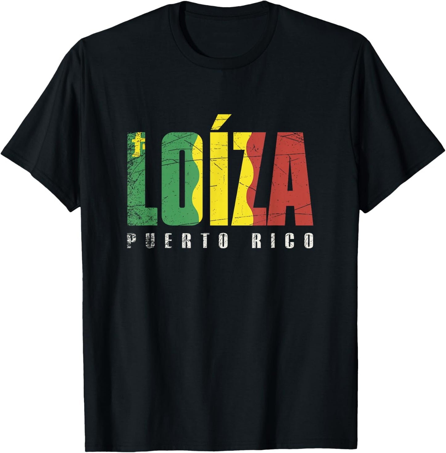 Loíza City in Puerto Rico, Loíza Flag T-Shirt - T-Shirt | Black
