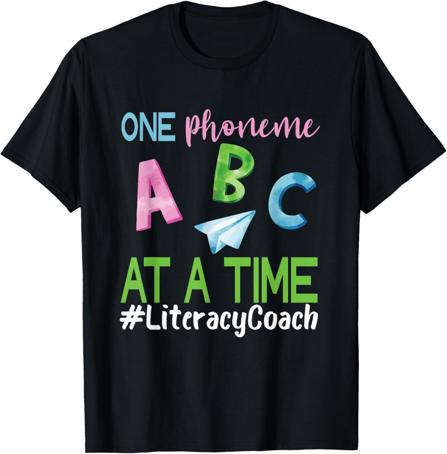 Literacy Coach Phoneme ABC Appreciation Back To School T-Shirt - T-Shirt | Black