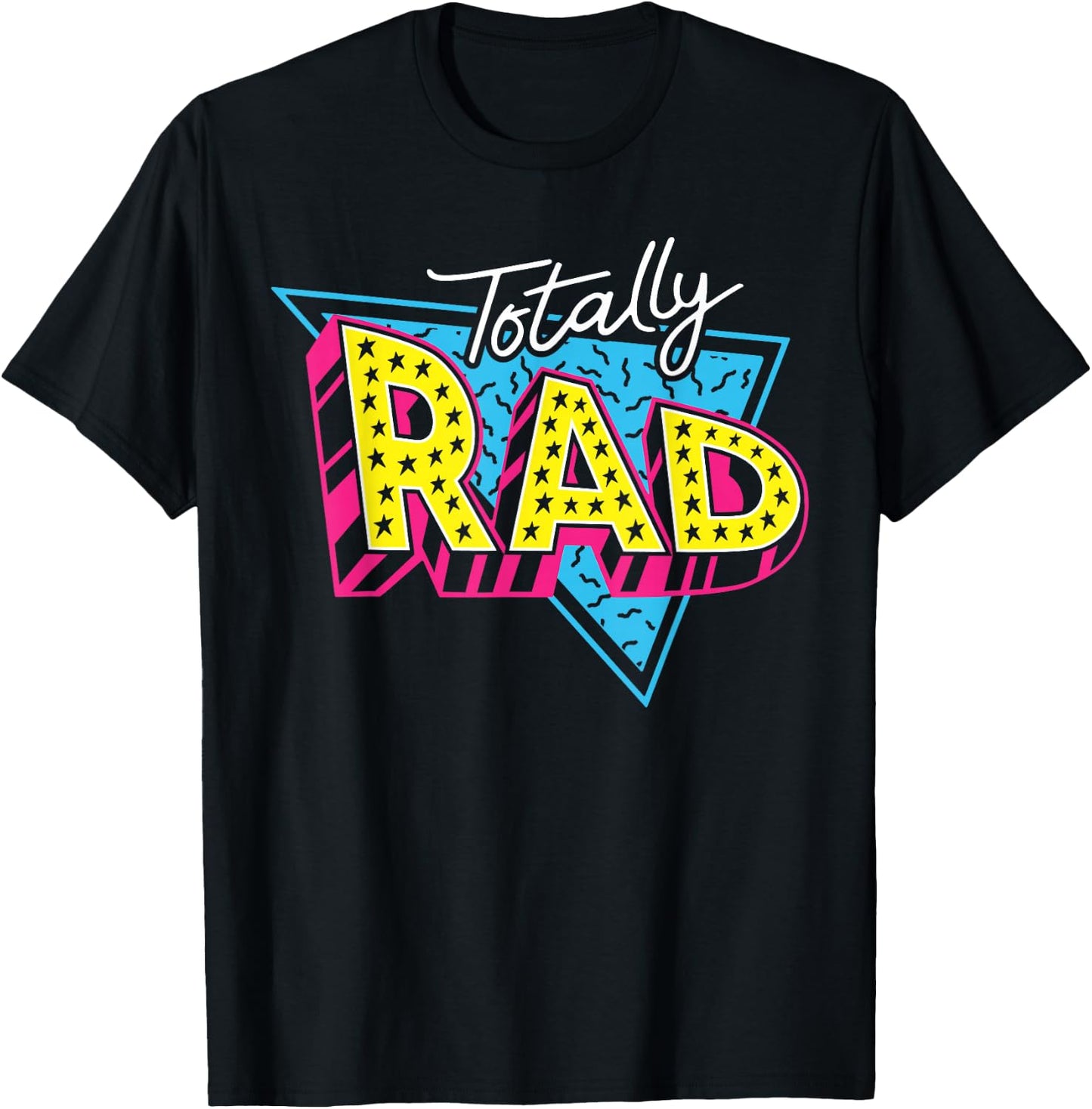 Totally Rad 80s 1980s Retro Vintage Eighties Costume Party T-Shirt - T-Shirt | Black