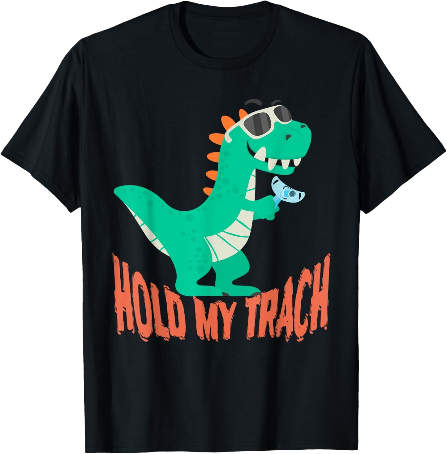 Hold my Trach, Decannulation Celebration, Tracheostomy Aware T-Shirt - T-Shirt | Black