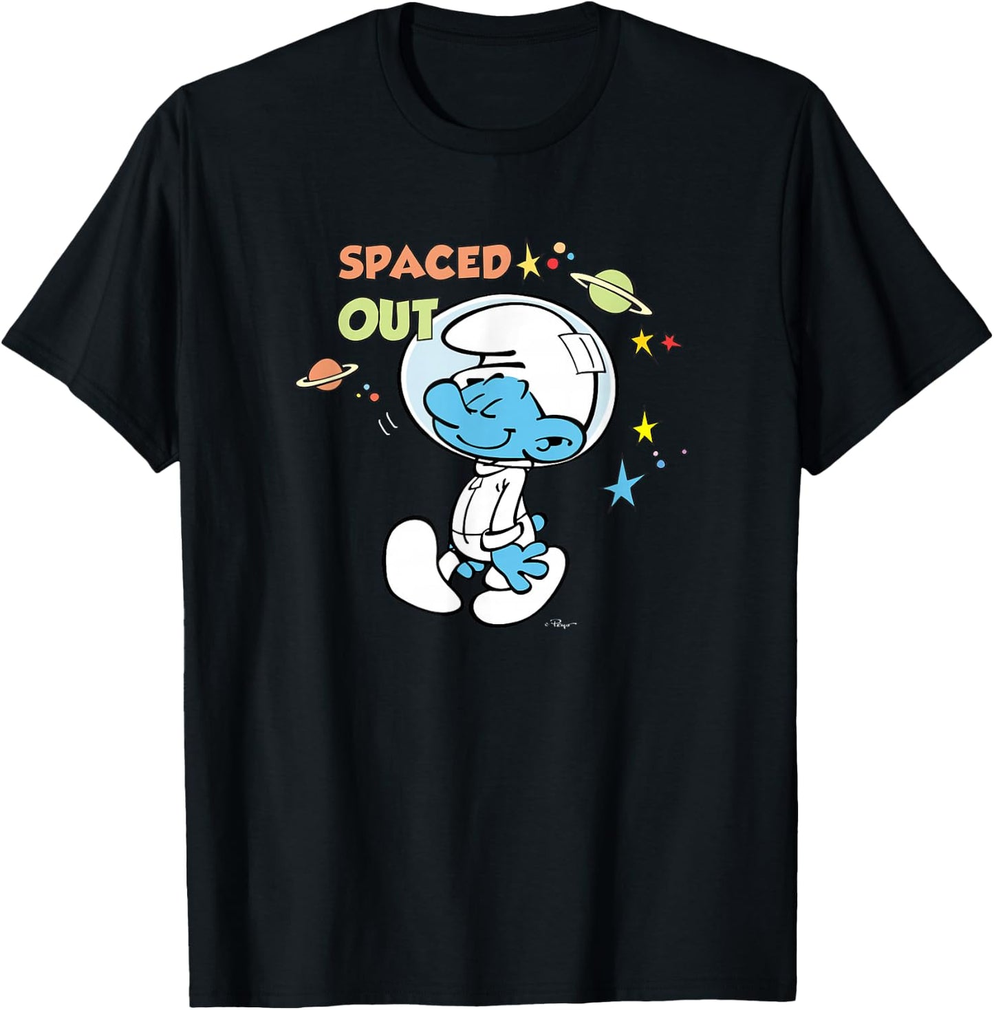 The Smurfs Spaced Out T-Shirt - T-Shirt | Black