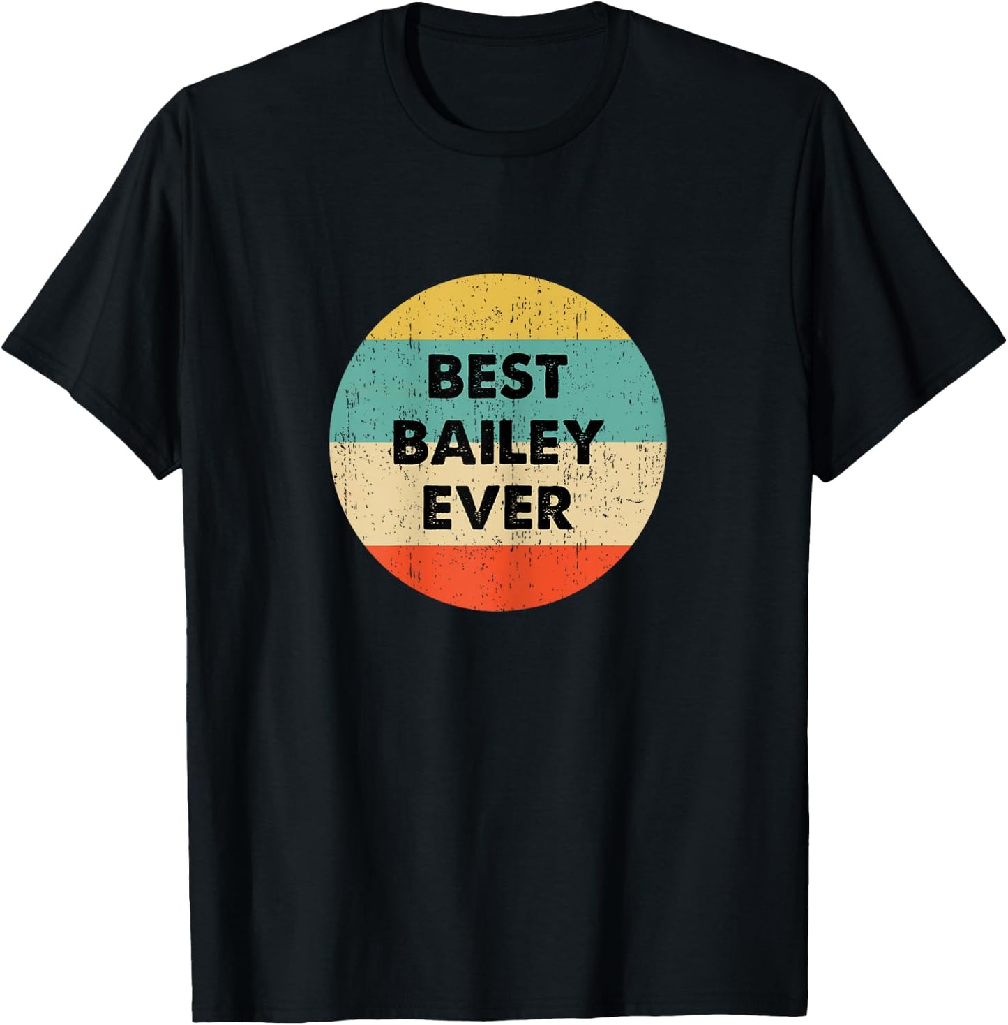 Bailey Name T-Shirt - T-Shirt | Black