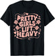 Weightlifting Fitness Gym Powerlifter Girl Pretty Girls Lift Heavy Black Women's Workout T-Shirt - T-Shirt | Black