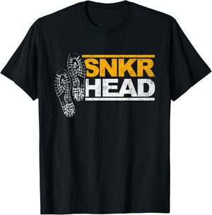 Sneaker Snkr fan Shoes head T-Shirt - T-Shirt | Black