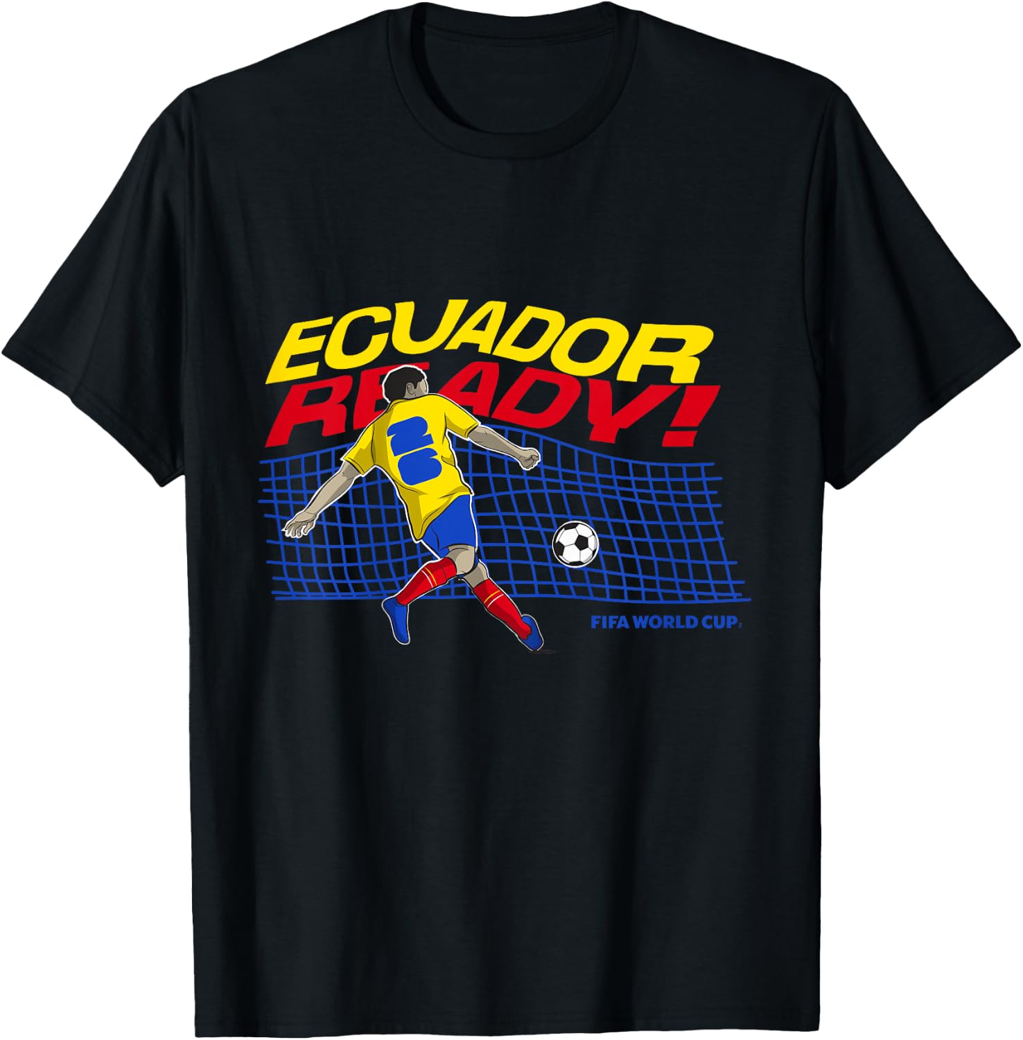 Kids FIFA WORLD CUP26 Qualifier Ecuador Ready T-Shirt - T-Shirt | Black
