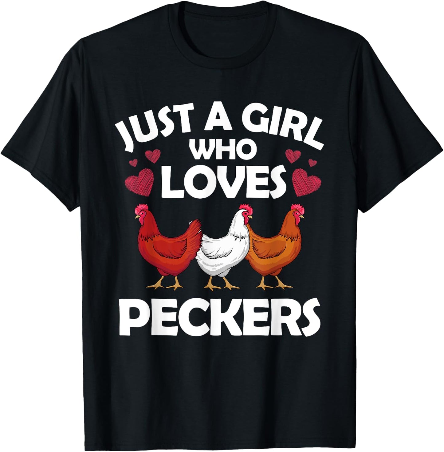 Funny Chicken Girls Chicken Farmer Flock Whisperer Small T-Shirt - T-Shirt | Black