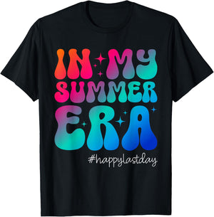 Happy Last Day of School In My Summer Era Teacher Kids T-Shirt - T-Shirt | Black