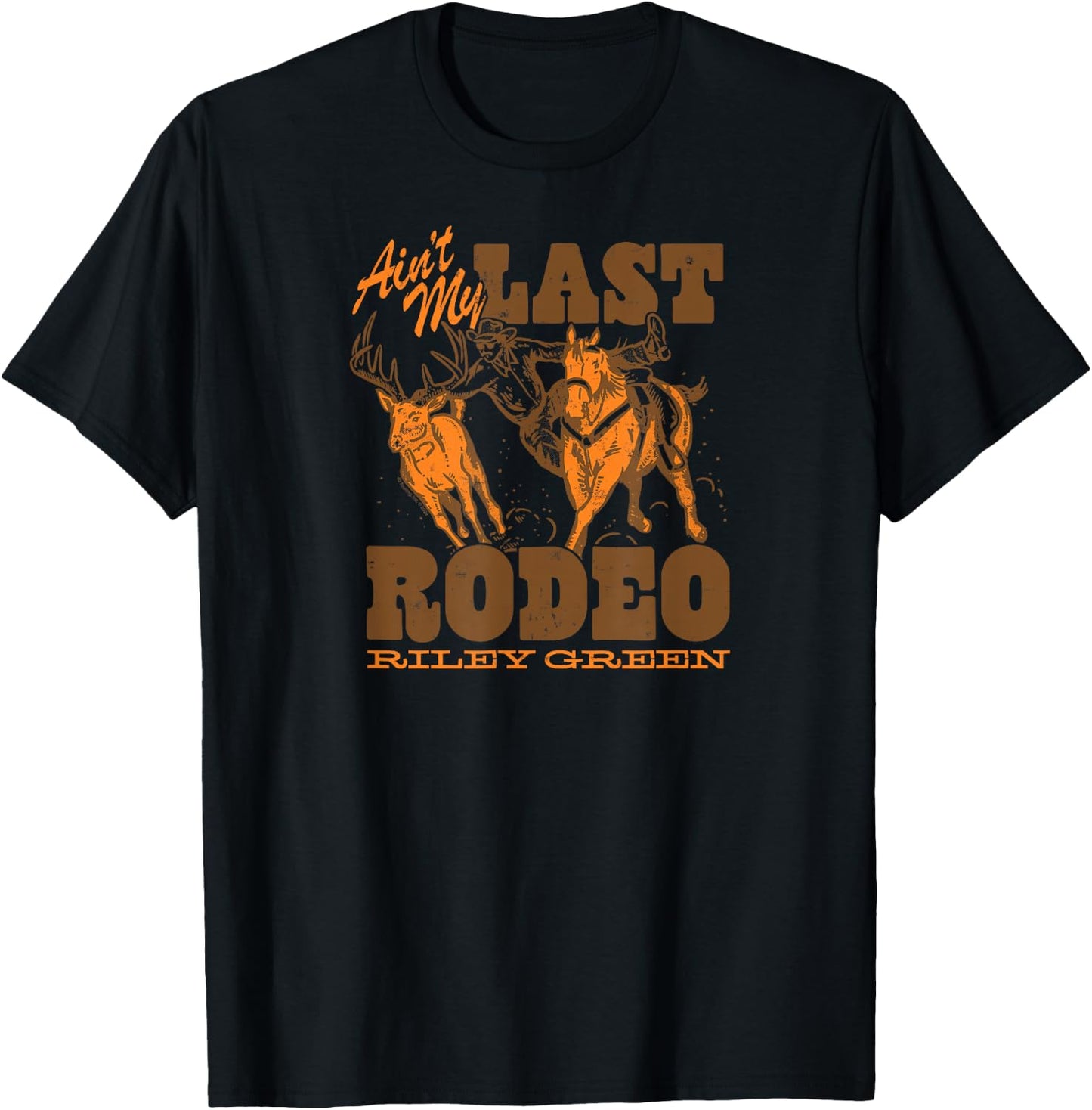 Riley Green - Ain't My Last Rodeo Country Album T-Shirt - T-Shirt | Black
