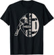Customized Proud Football Mom Number 65 Player Game Day T-Shirt - T-Shirt | Black