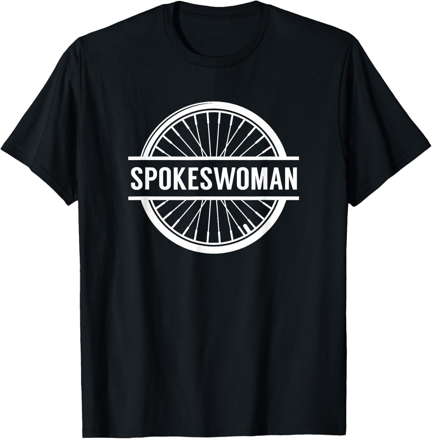 Spokeswoman Shirt, Biking Shirt, Cycling Gift T-Shirt - T-Shirt | Black