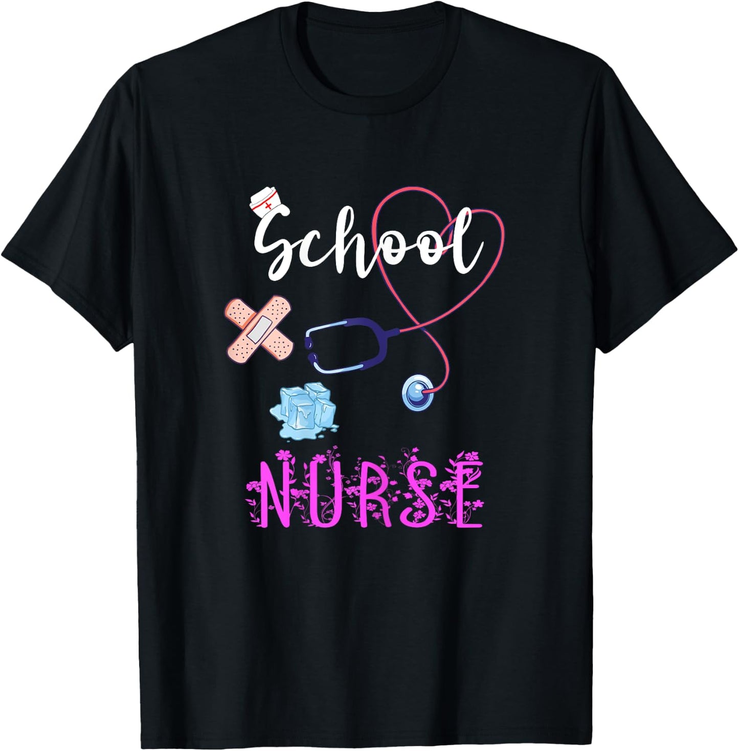School Nurse Medical Nursing Nurse Student Back To School T-Shirt - T-Shirt | Black
