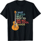 Vintage I May Be Old But I See All The Cool Bands guitar T-Shirt - T-Shirt | Black