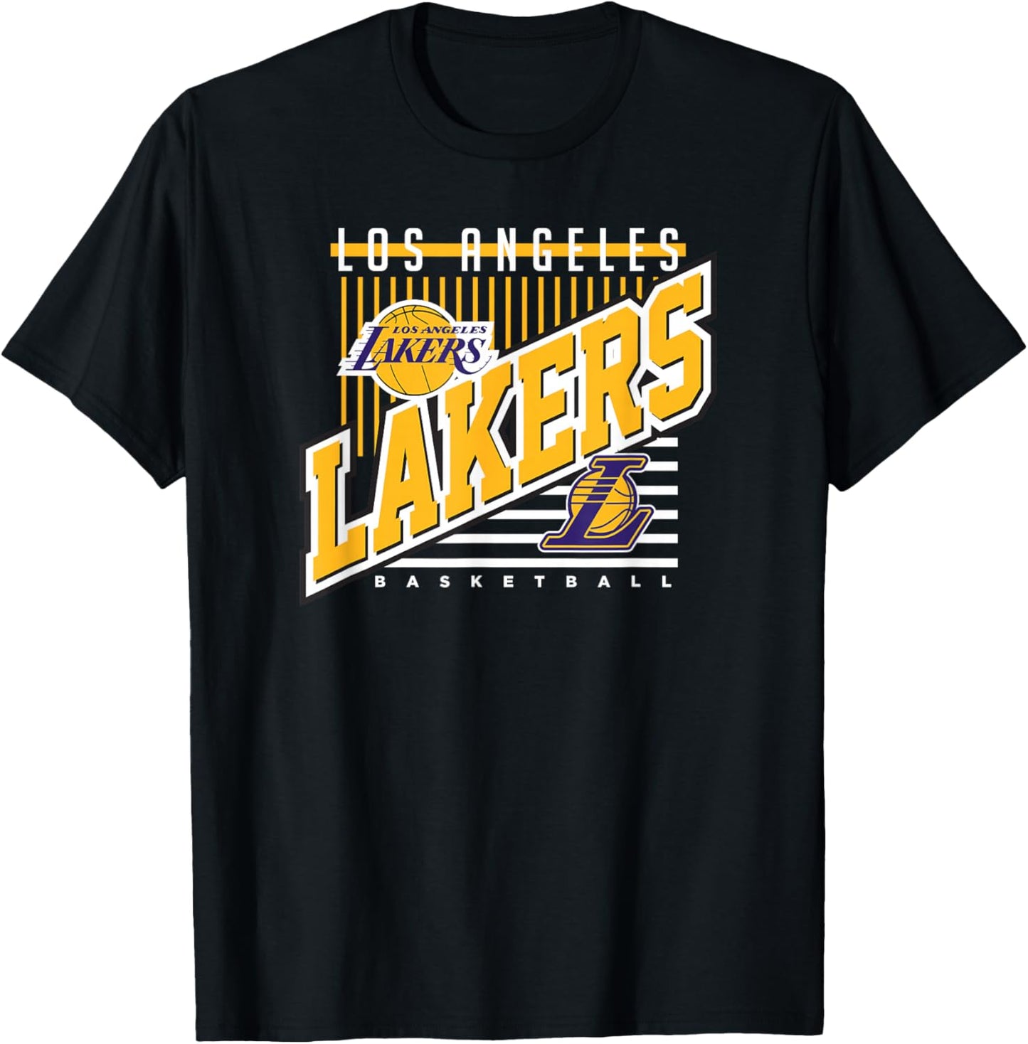 LOS ANGELES LAKERS NBA Los Angeles Lakers Rise Above Black T-Shirt - T-Shirt | Black