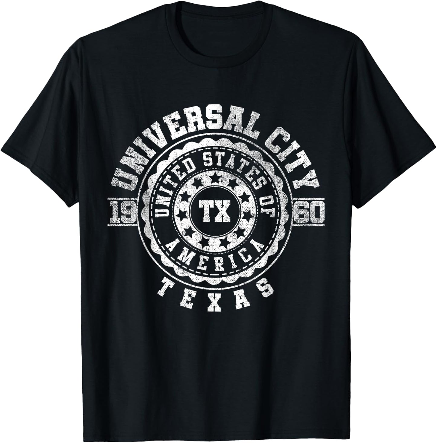 Universal City TX | Texas | Vintage City Apparels T-Shirt - T-Shirt | Black