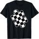 Autism Awareness Checkered Puzzle Piece Race Car Gamer Boys T-Shirt - T-Shirt | Black