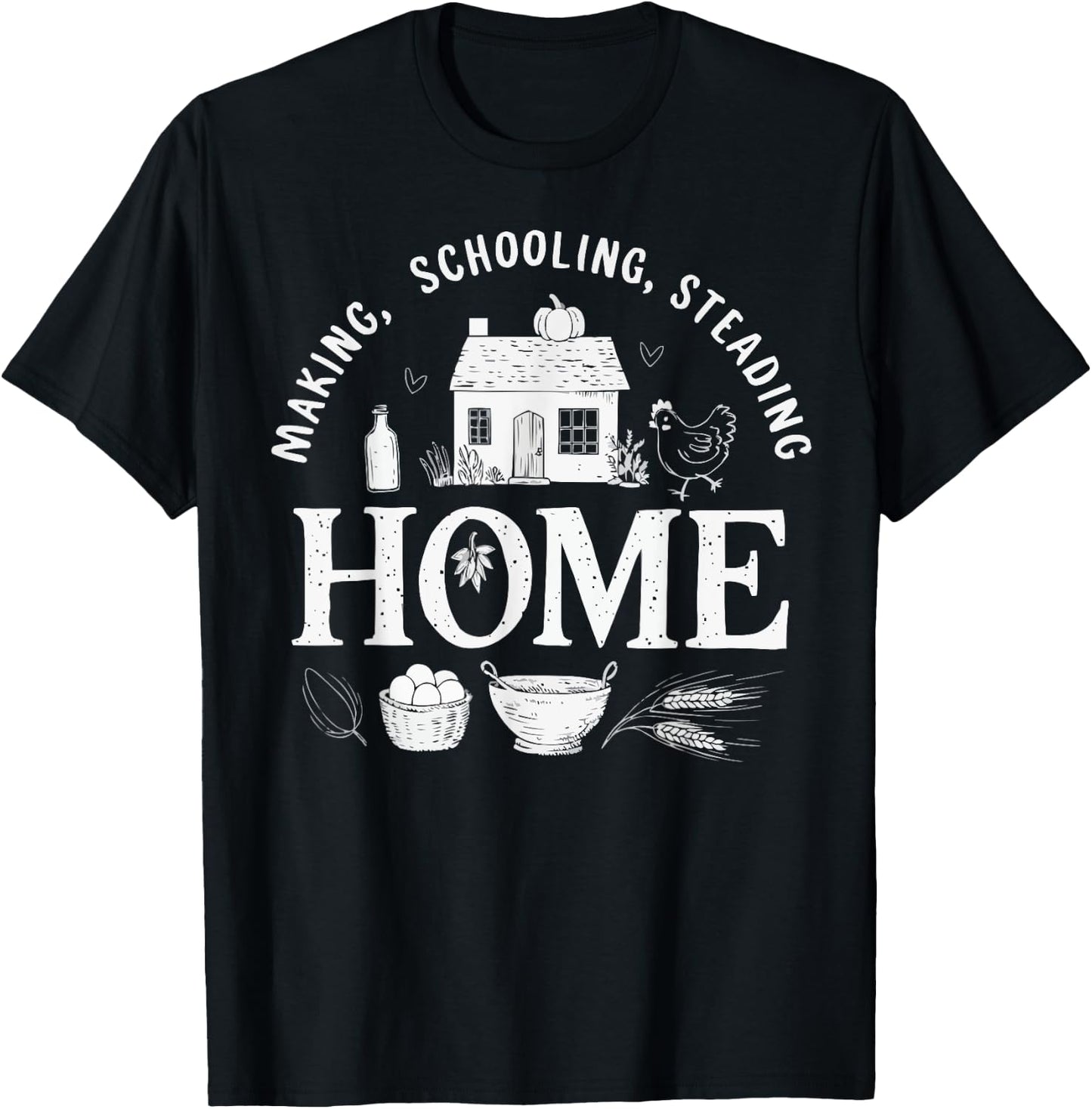 Homeschool Mom Homeschooling Parent Teacher Education Women T-Shirt - T-Shirt | Black