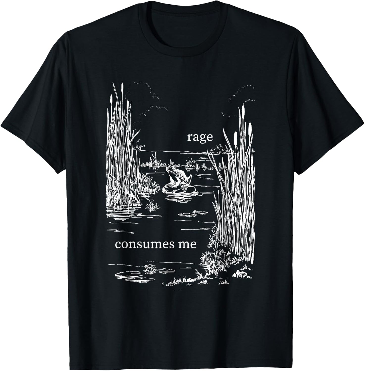 Rage Consumes Me Funny T-Shirt - T-Shirt | Black