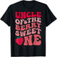 Uncle Of The Berry Sweet One Strawberry First Birthday T-Shirt - T-Shirt | Black