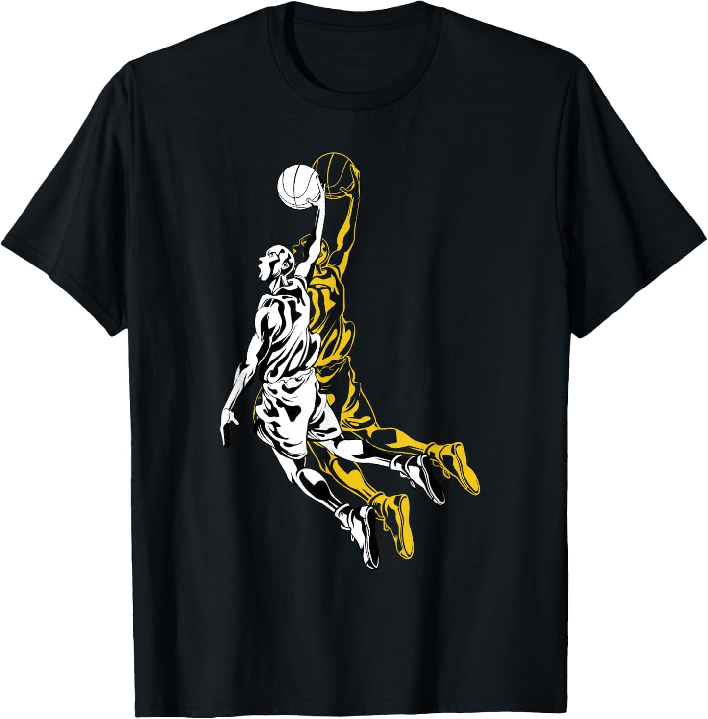 Basketball Player Evolution Slam Dunk Present for Kids Man T-Shirt - T-Shirt | Black