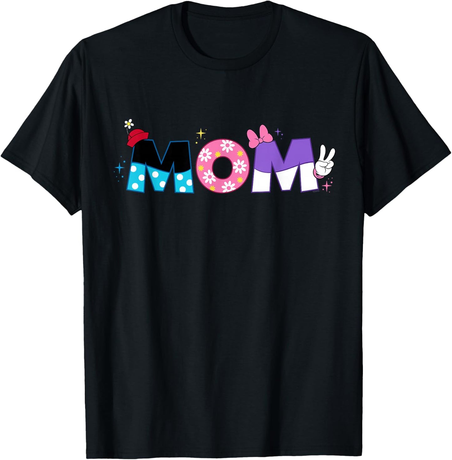 Disney Minnie Mouse and Daisy Duck Mom Mother’s Day Birthday T-Shirt - T-Shirt | Black